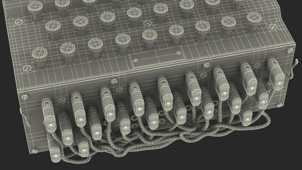 Enigma M4 Cipher Machine 3D model