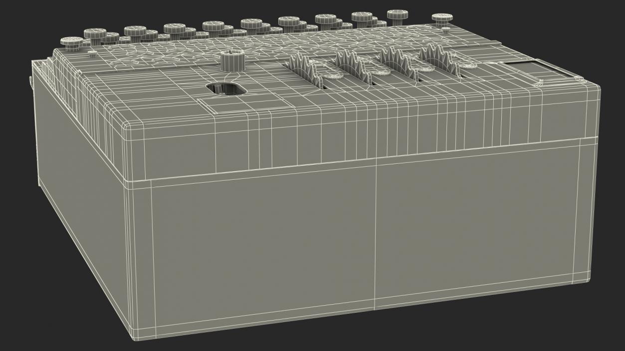 Enigma M4 Cipher Machine 3D model