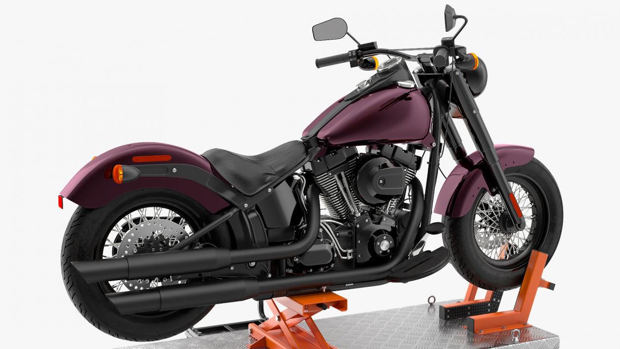 3D Portable Lift Kit with Motorcycle model