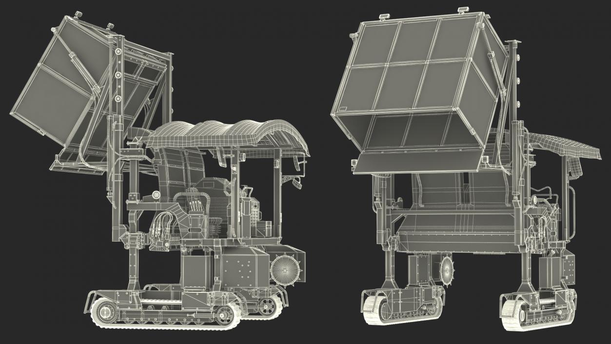 3D model Self Propelled Tea Leaf Harvester Rigged