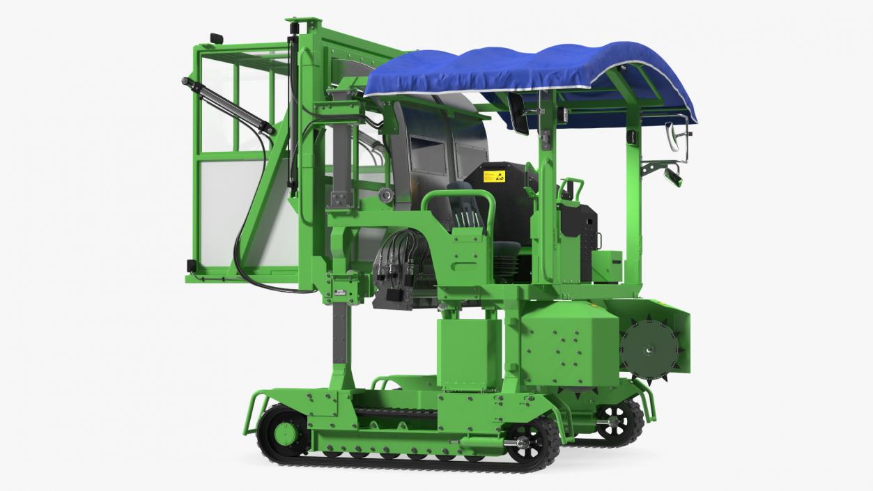 3D model Self Propelled Tea Leaf Harvester Rigged