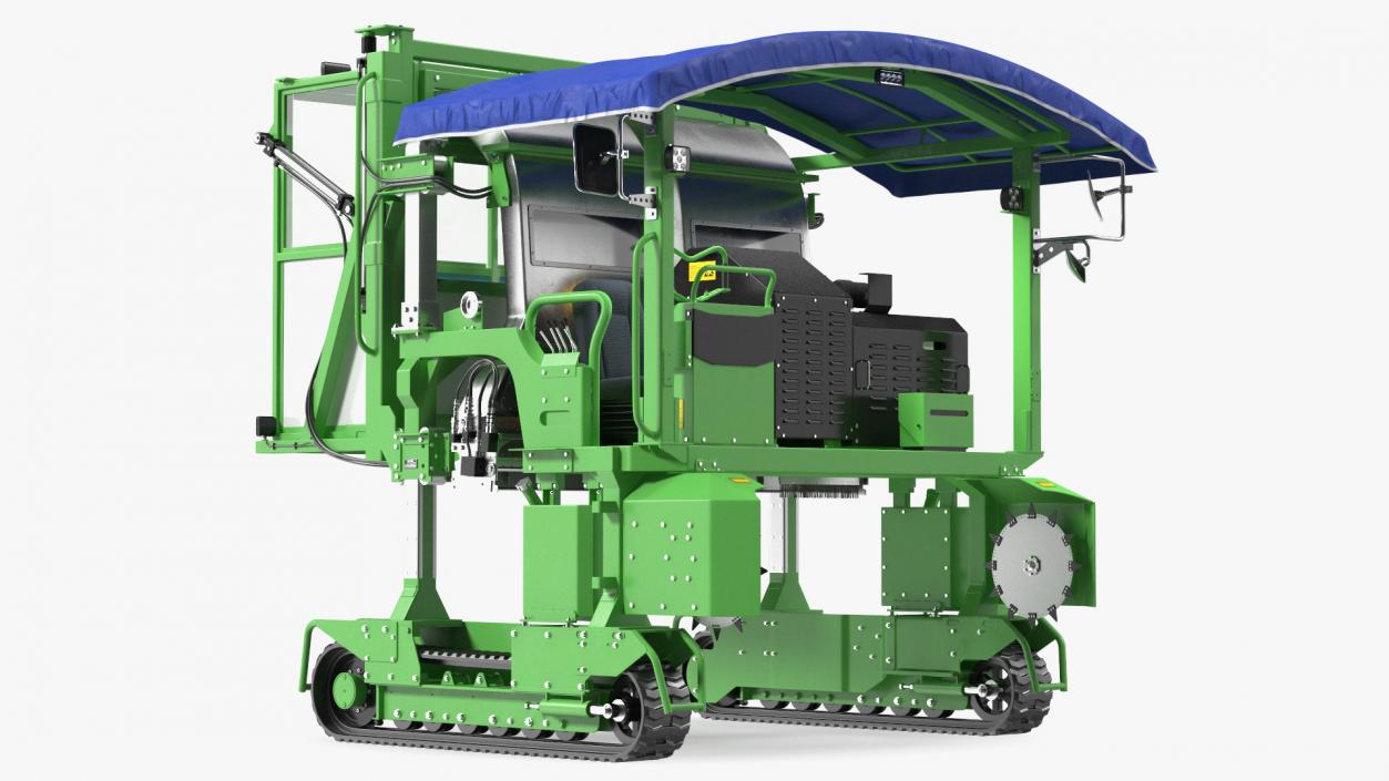 3D model Self Propelled Tea Leaf Harvester Rigged