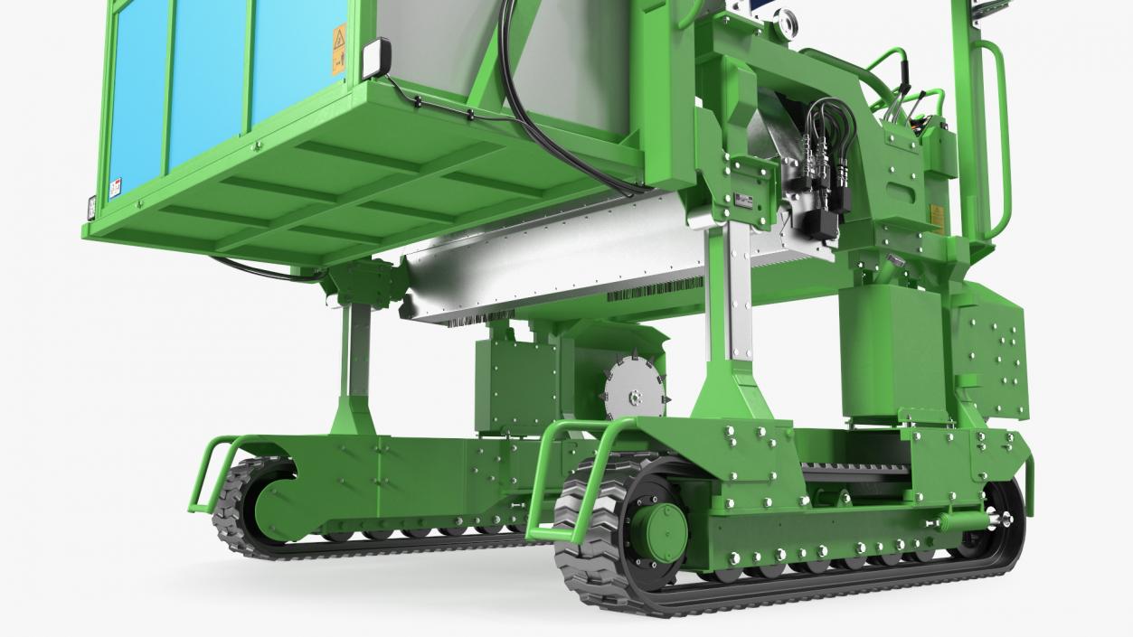 3D model Self Propelled Tea Leaf Harvester Rigged