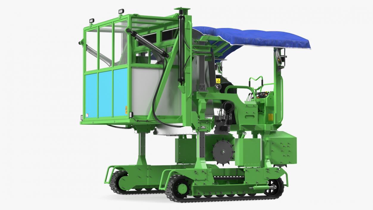 3D model Self Propelled Tea Leaf Harvester Rigged