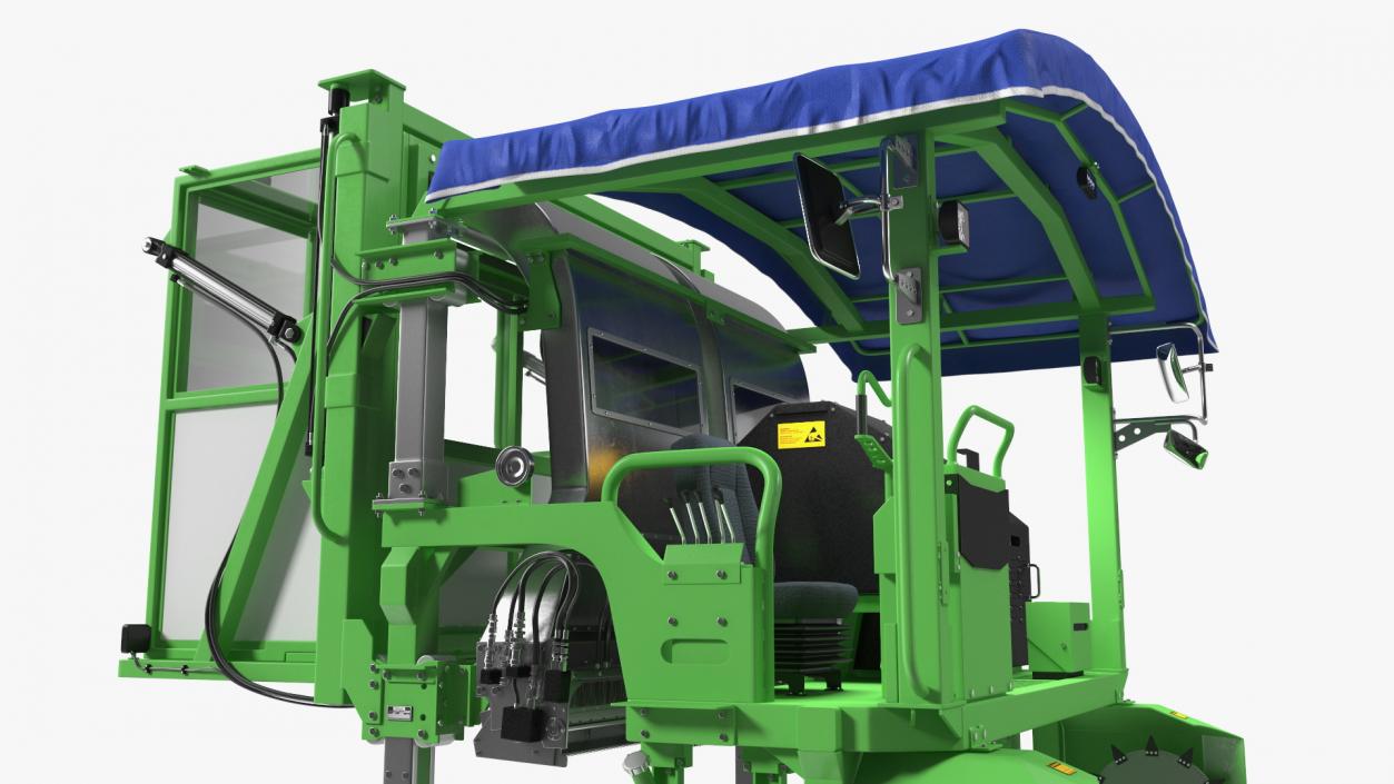 3D model Self Propelled Tea Leaf Harvester Rigged