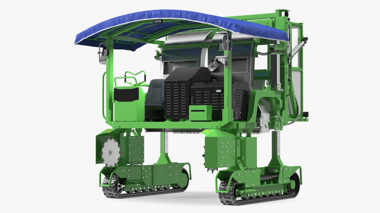 3D model Self Propelled Tea Leaf Harvester Rigged