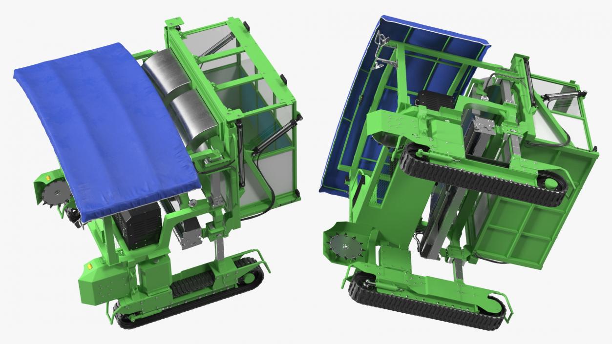 3D model Self Propelled Tea Leaf Harvester Rigged