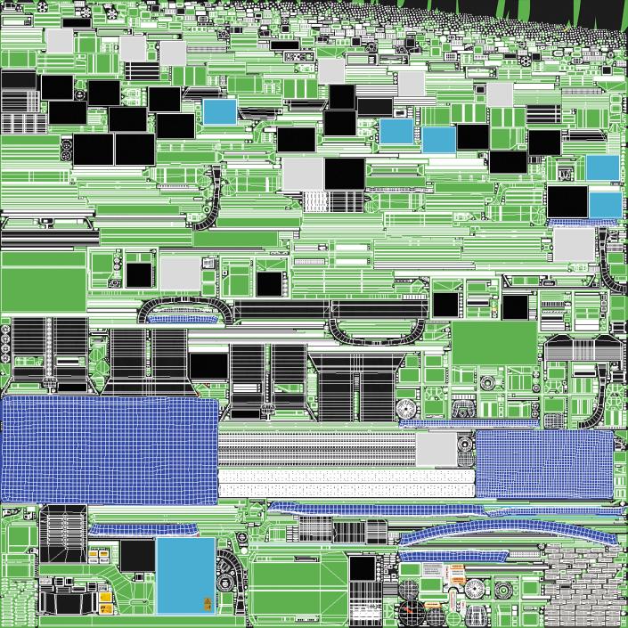 3D model Self Propelled Tea Leaf Harvester Rigged