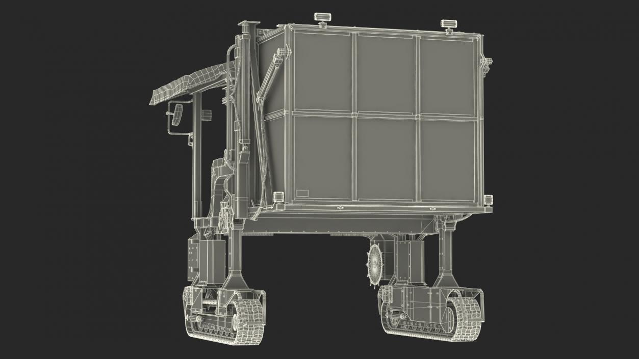 3D model Self Propelled Tea Leaf Harvester Rigged