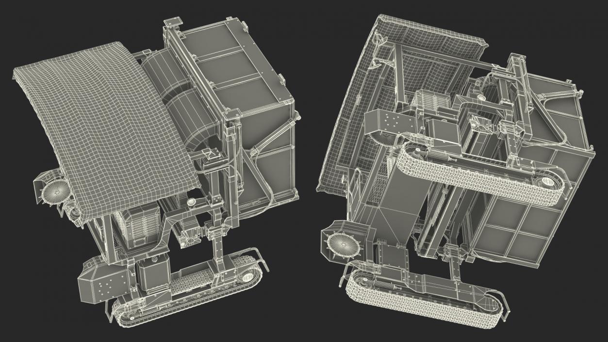 3D model Self Propelled Tea Leaf Harvester Rigged