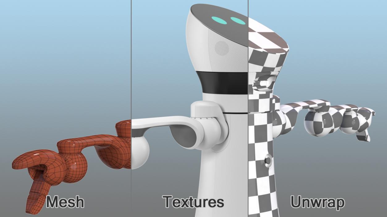 3D Rigged Robot Collection model