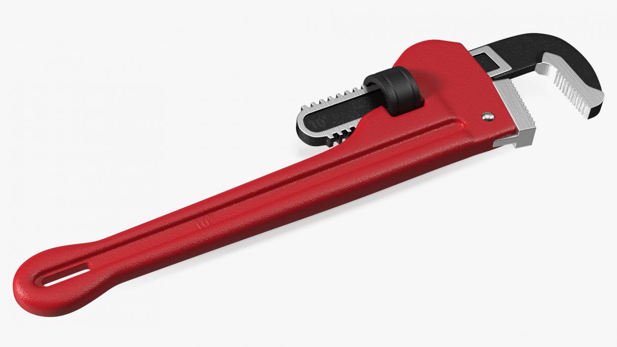 3D model Straight Pipe Wrench