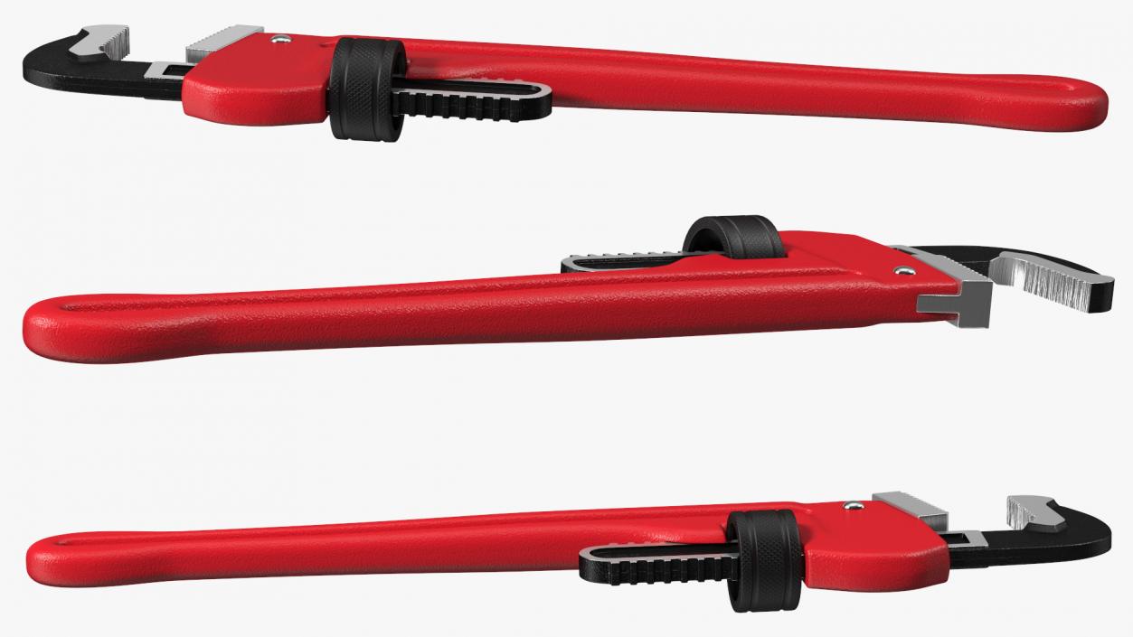 3D model Straight Pipe Wrench