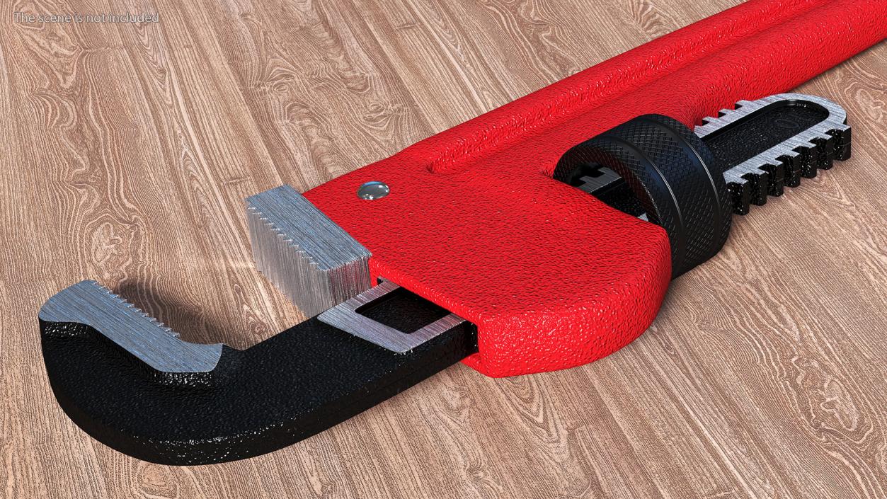 3D model Straight Pipe Wrench