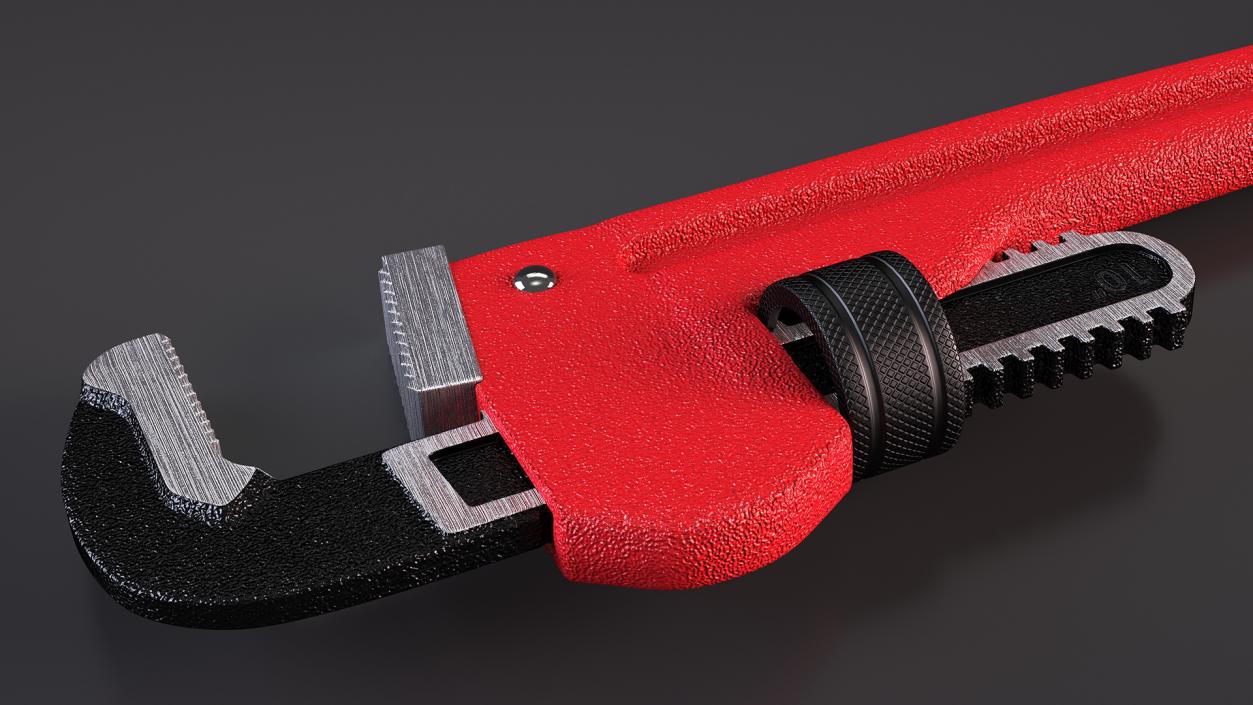 3D model Straight Pipe Wrench