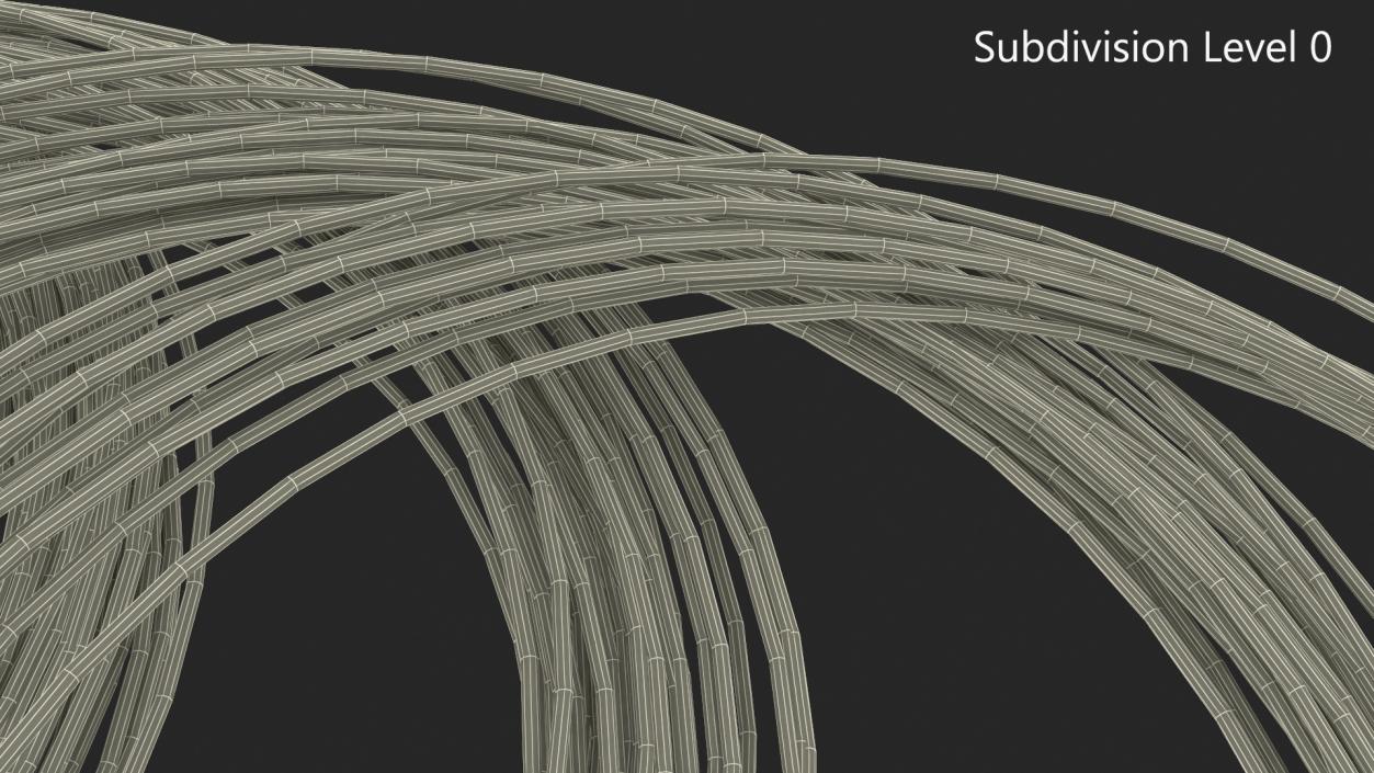 Twisted Aluminium Wire 3D