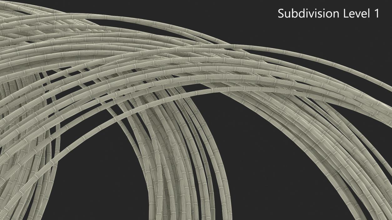 Twisted Aluminium Wire 3D