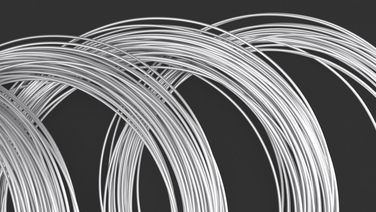 Twisted Aluminium Wire 3D