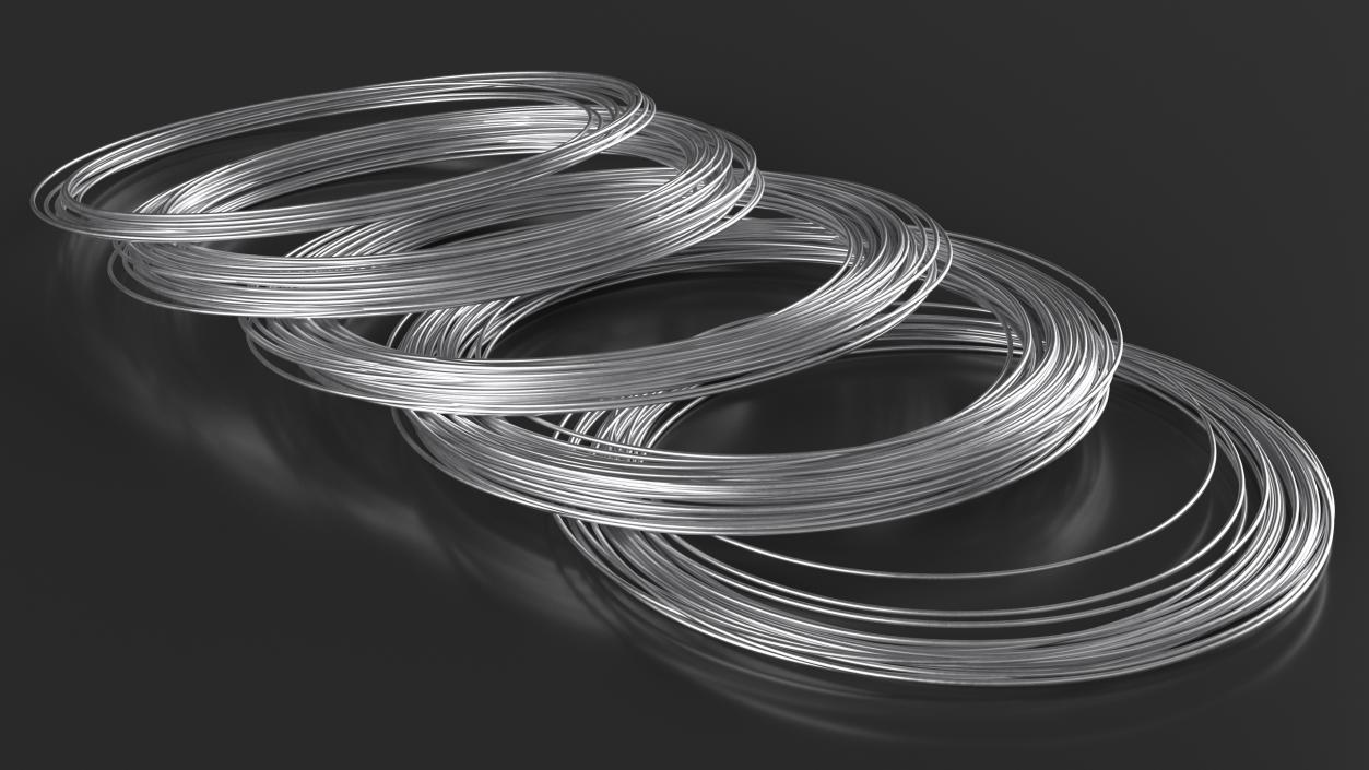 Twisted Aluminium Wire 3D