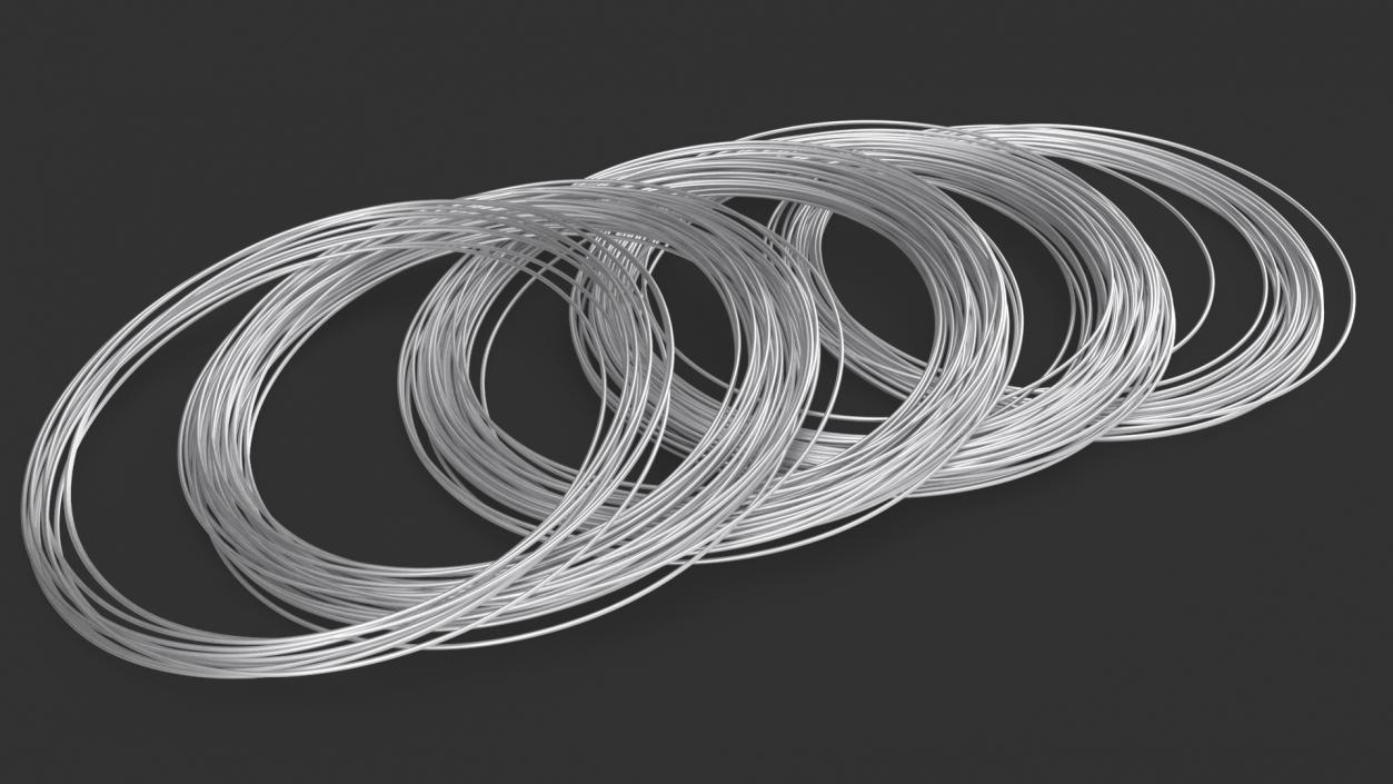 Twisted Aluminium Wire 3D