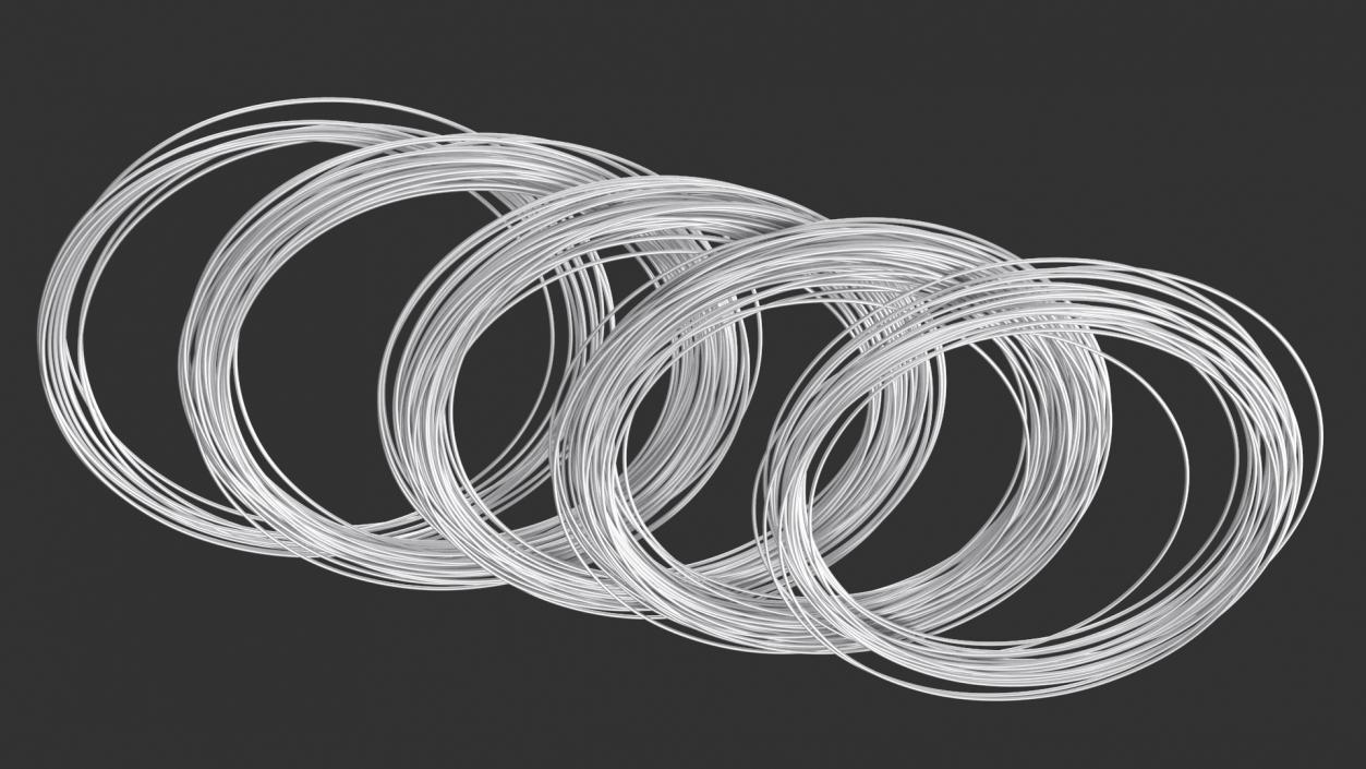 Twisted Aluminium Wire 3D