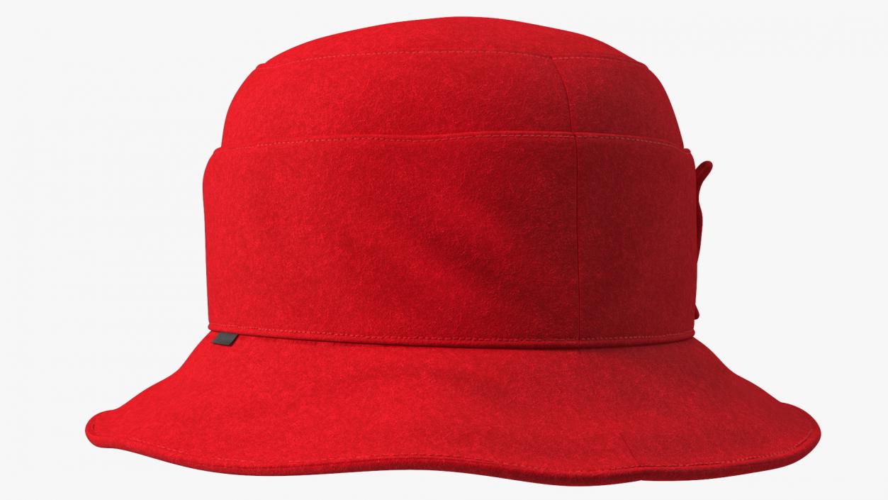 3D model Cloche Women Hat Red