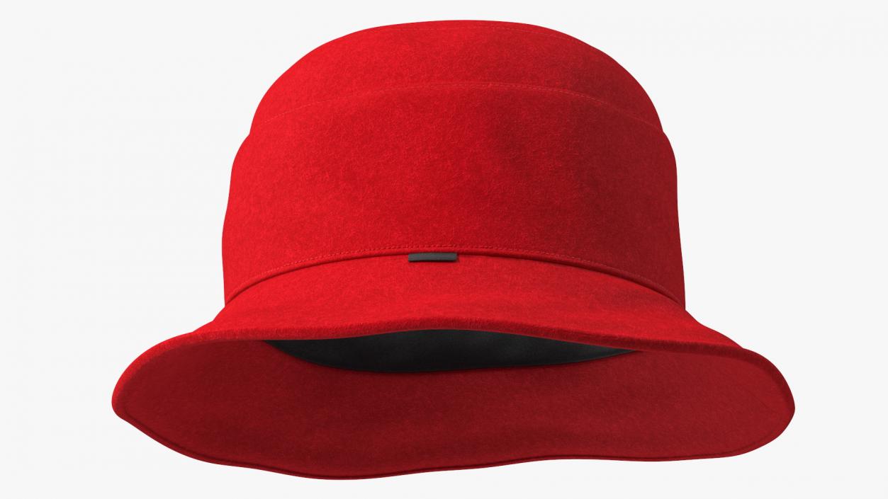 3D model Cloche Women Hat Red