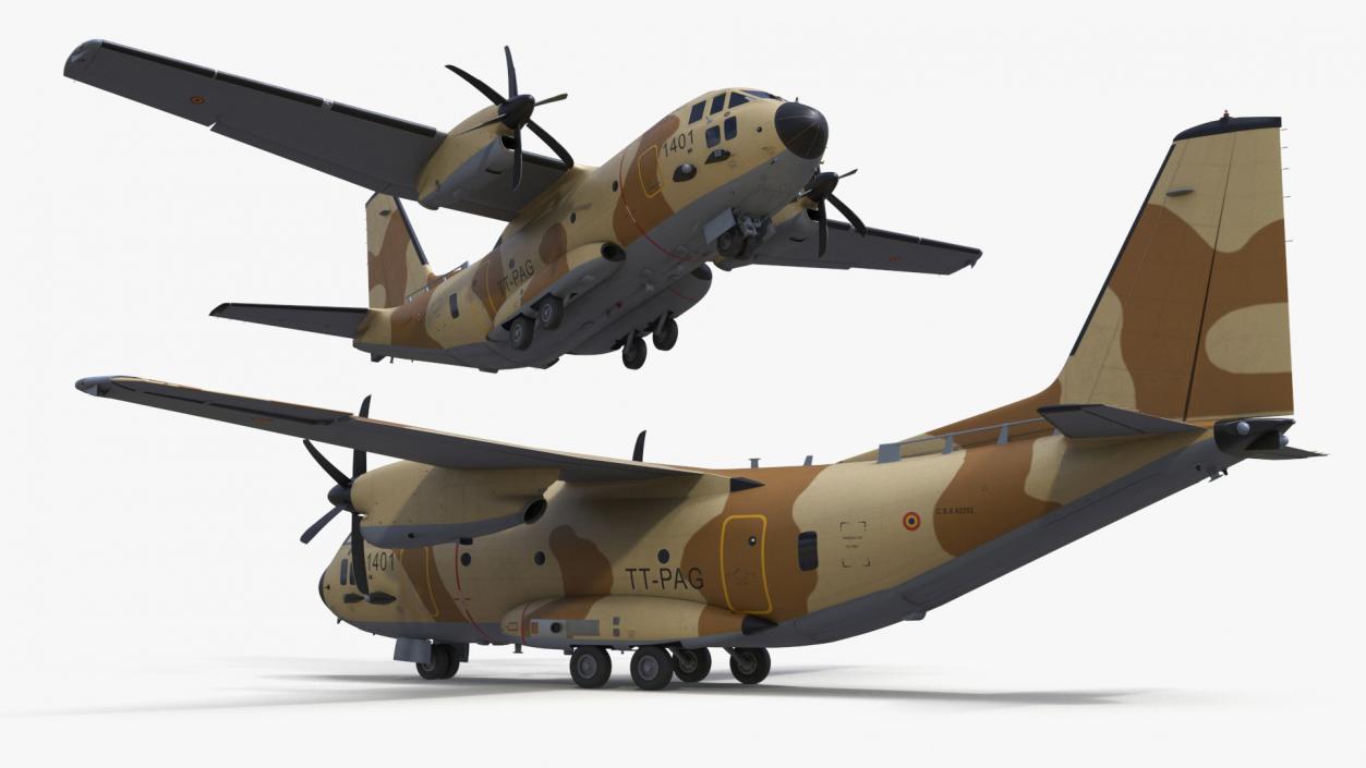 Multi-mission Aircraft Brown Simplified 3D model