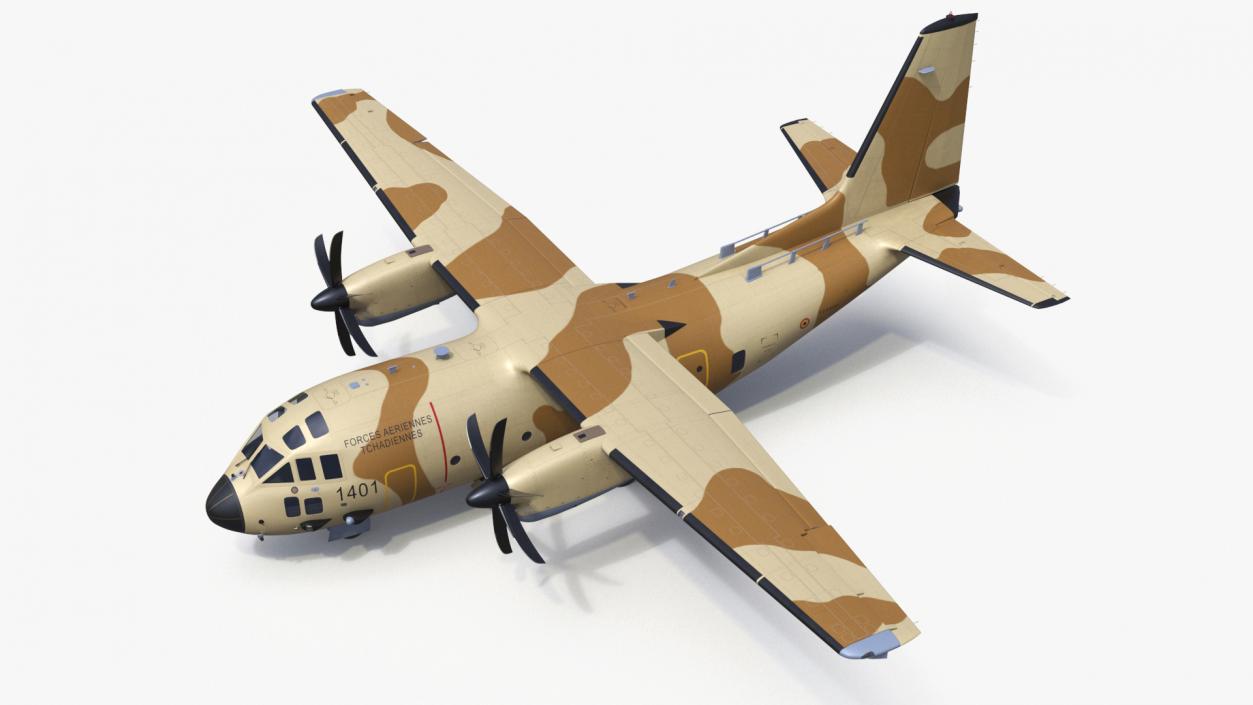 Multi-mission Aircraft Brown Simplified 3D model