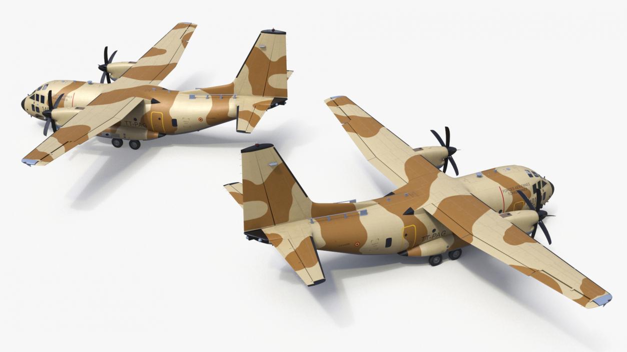 Multi-mission Aircraft Brown Simplified 3D model