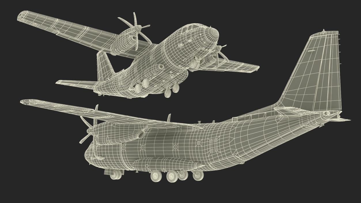 Multi-mission Aircraft Brown Simplified 3D model