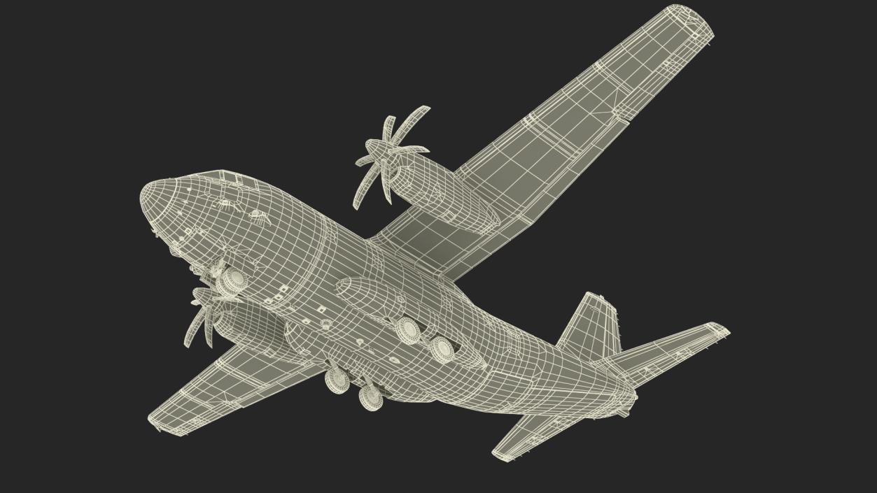 Multi-mission Aircraft Brown Simplified 3D model