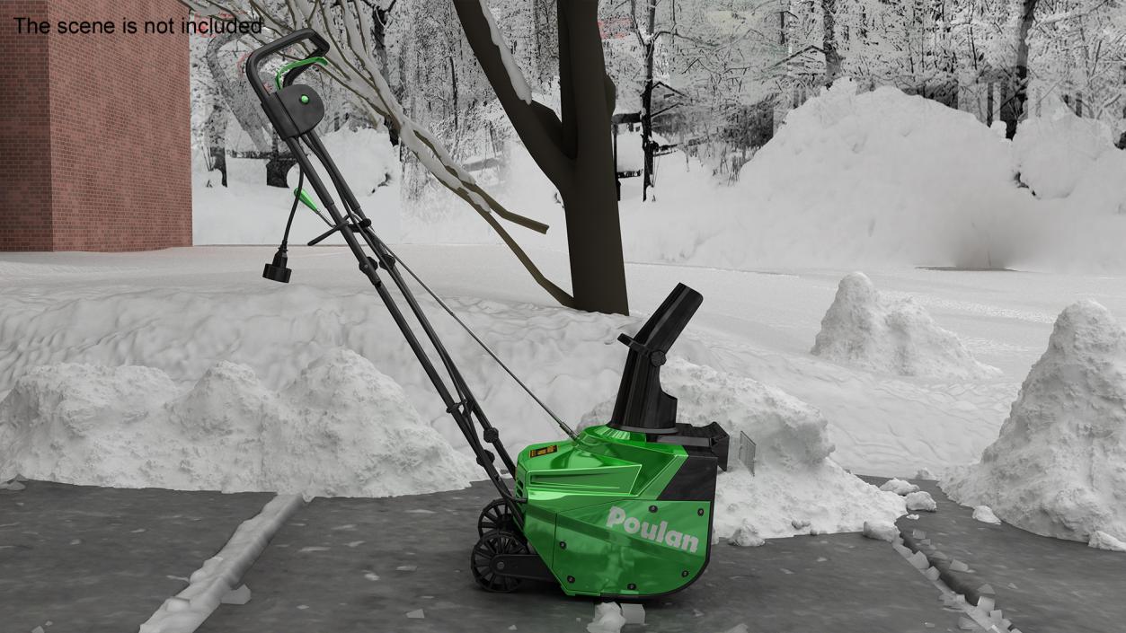 3D Electric Snow Thrower Poulan model