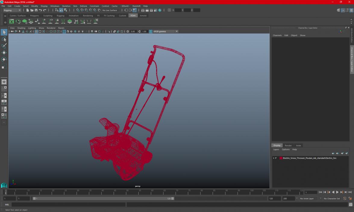 3D Electric Snow Thrower Poulan model