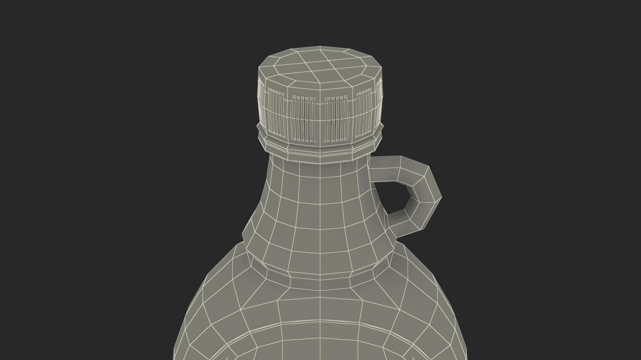 Organic Maple Syrup Glass Bottle 3D