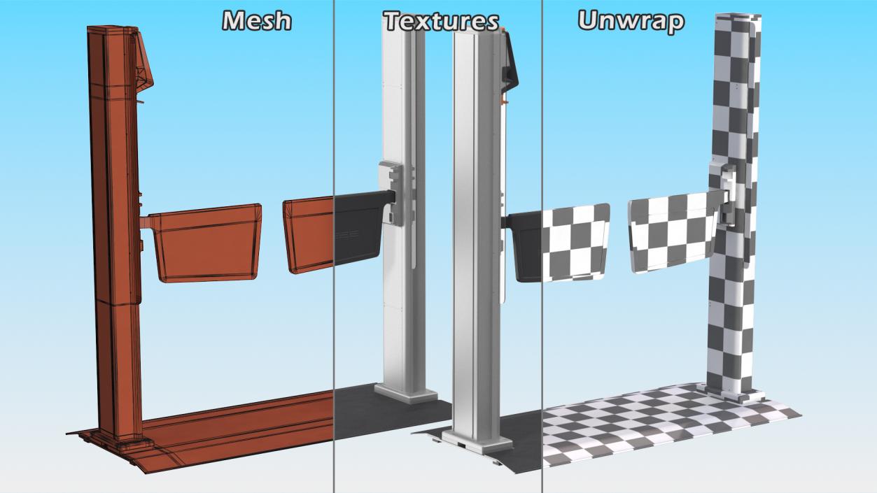 3D Axess AX500 Smart Gate NG Flap Paddle ADA