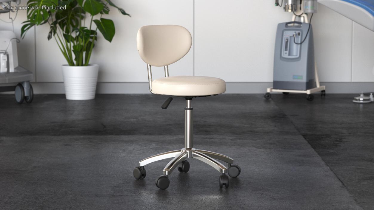 3D Medical Office Chair Beige