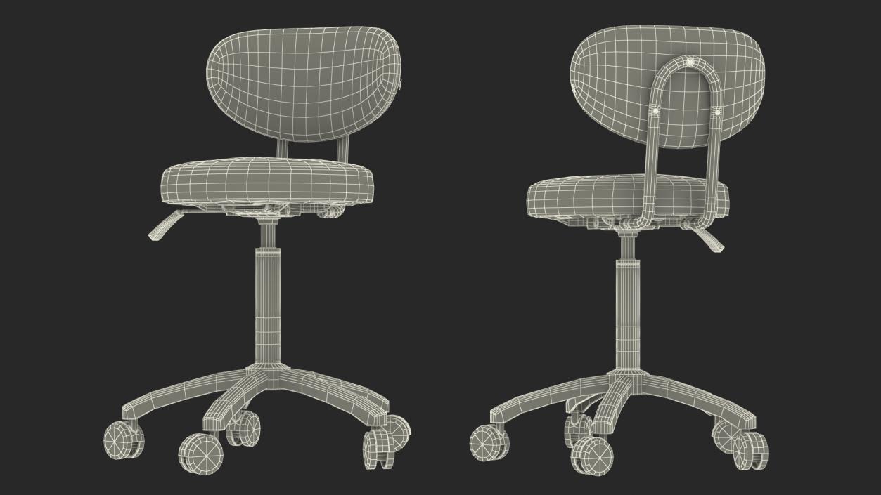 3D Medical Office Chair Beige