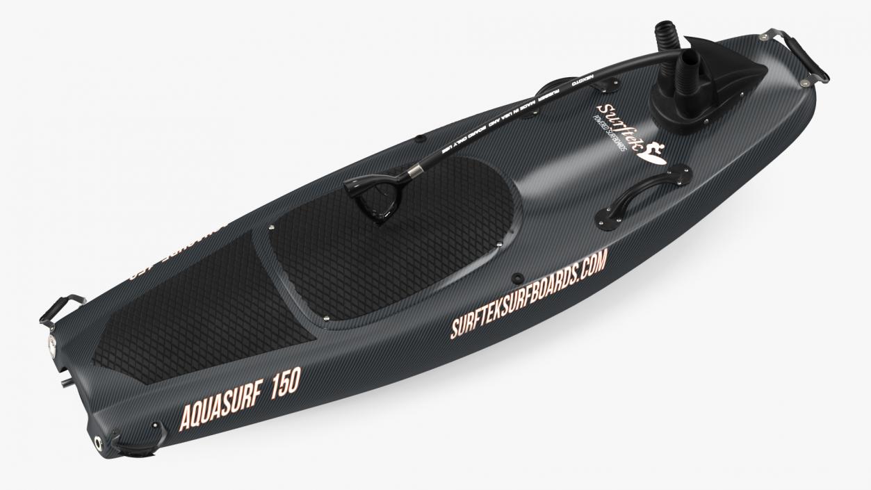 Surftek Aquasurf Jet Surfboard Folded Carbon 3D model