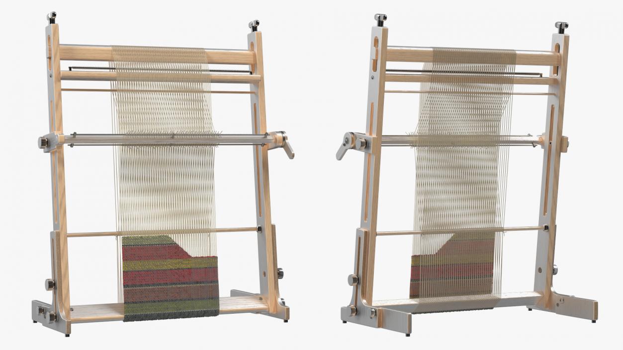 3D Arras Wooden Tapestry Loom