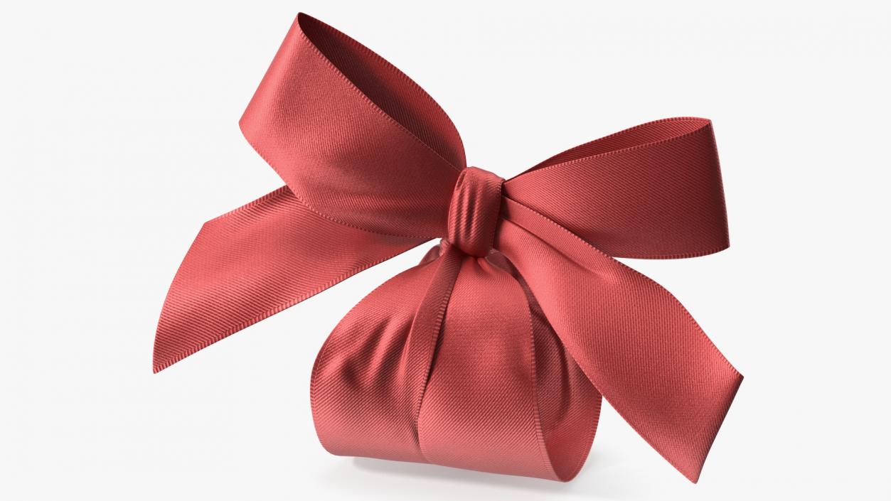 Ribbon Red Bow 3D model