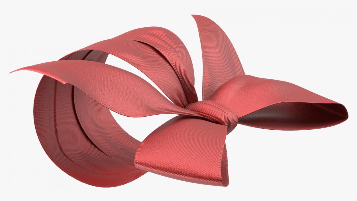 Ribbon Red Bow 3D model