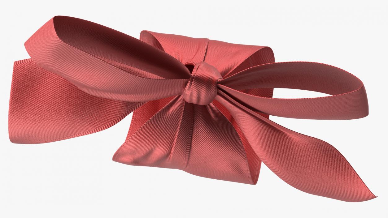 Ribbon Red Bow 3D model