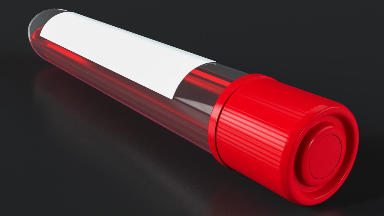 Blood Test Tube Sample 3D