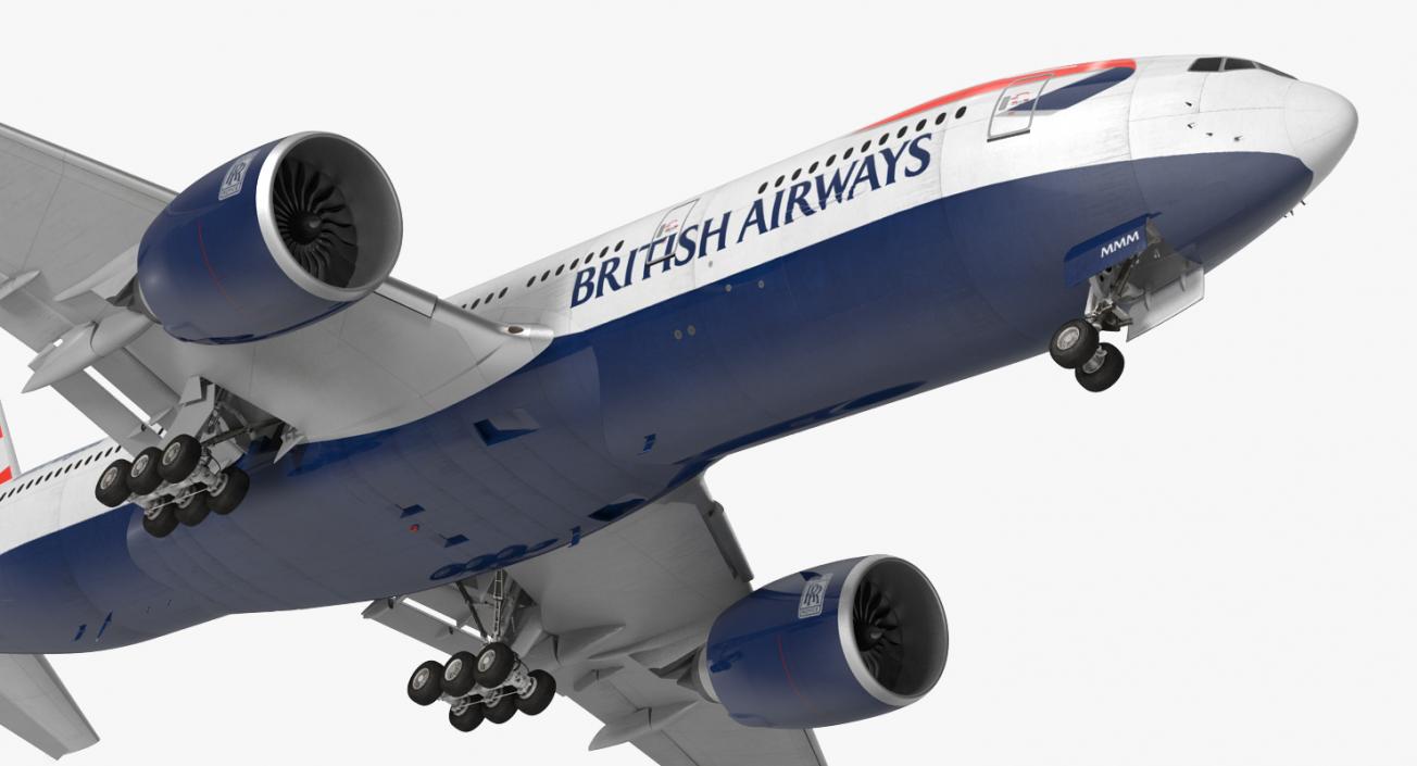 Boeing 777 200ER British Airways 3D