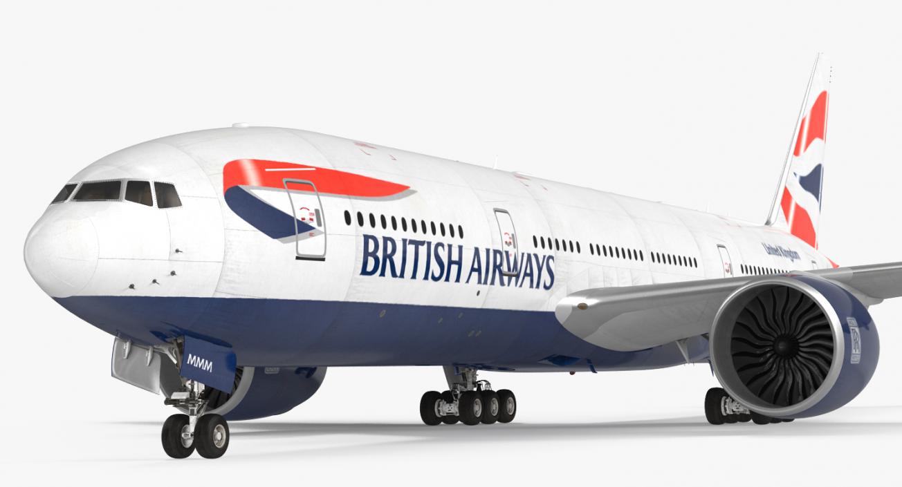 Boeing 777 200ER British Airways 3D