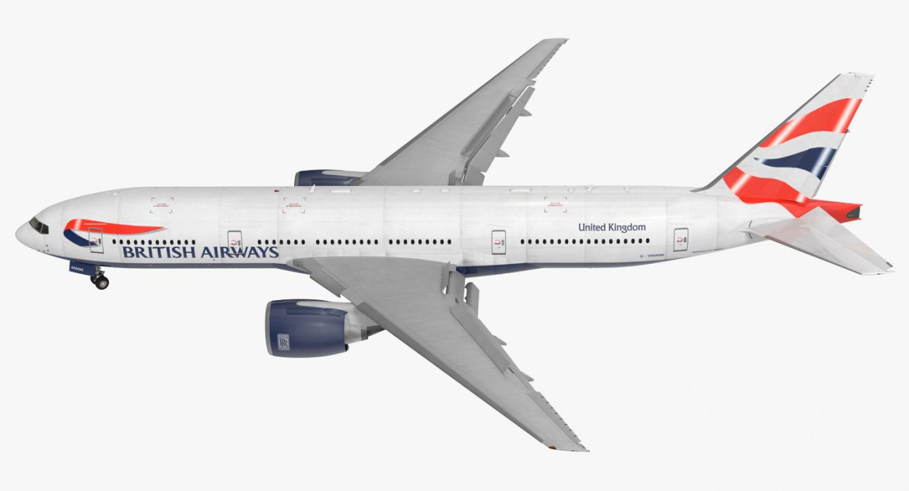 Boeing 777 200ER British Airways 3D