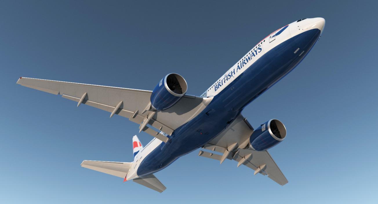 Boeing 777 200ER British Airways 3D