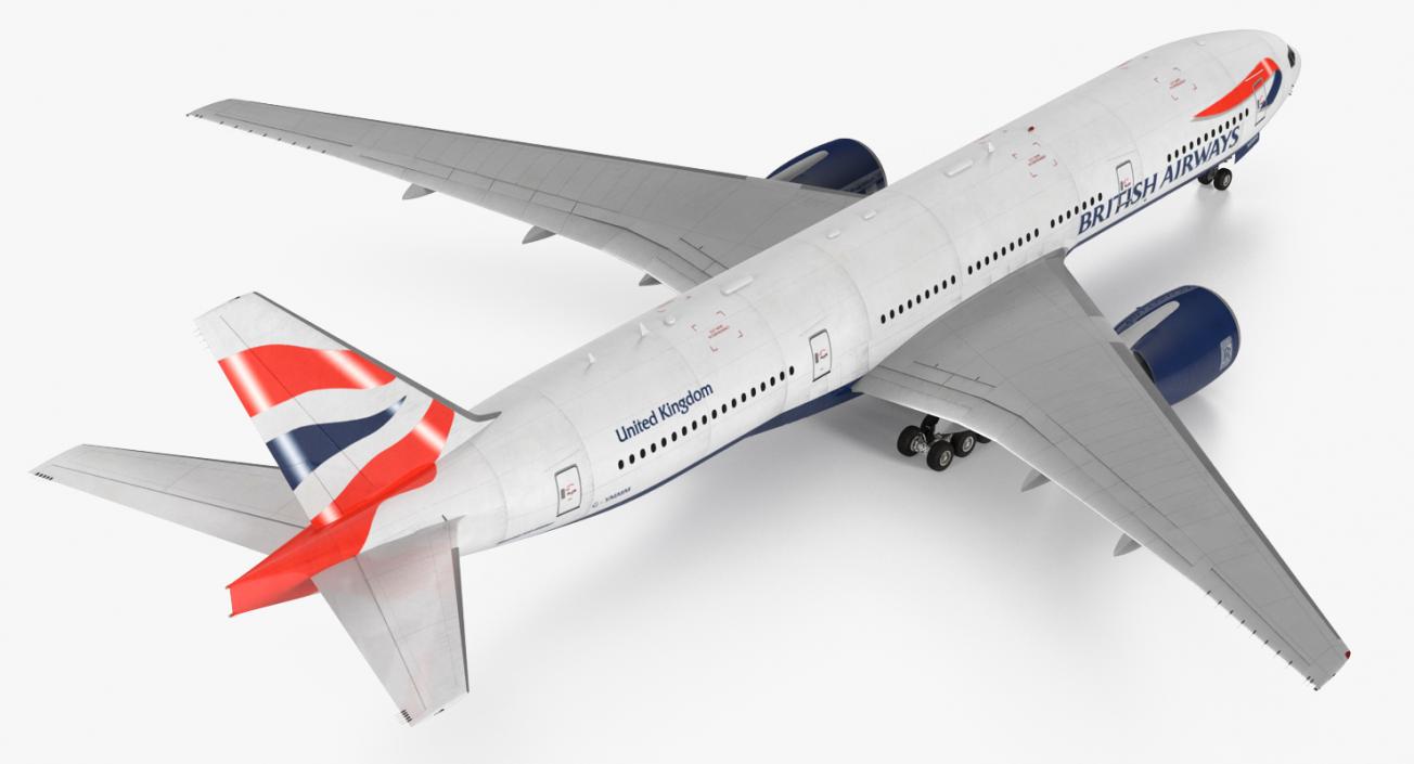 Boeing 777 200ER British Airways 3D