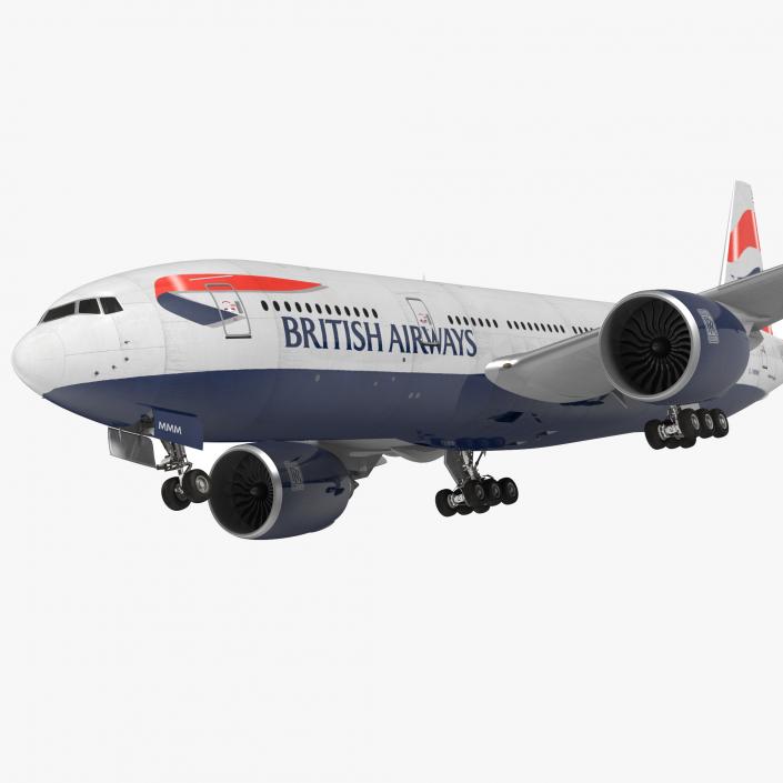 Boeing 777 200ER British Airways 3D